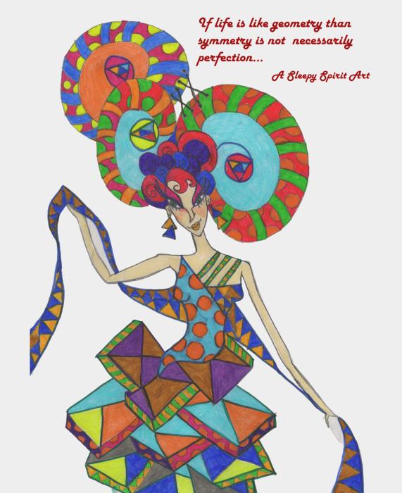 Life is geometry by A Sleepy Spirit Art