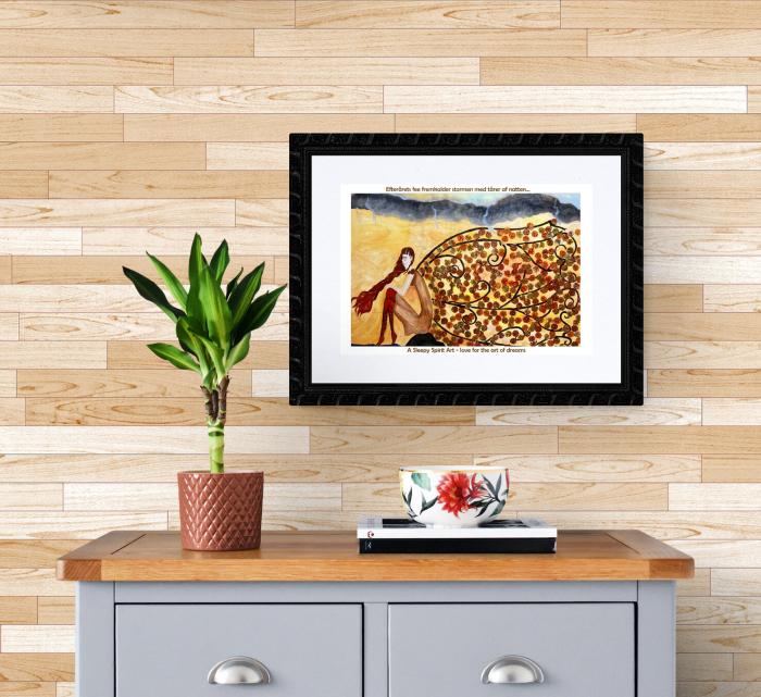 Forever Autumn DK - Kunstplakat Inspireret af Originalt Maleri; Mockup af A Sleepy Spirit Art