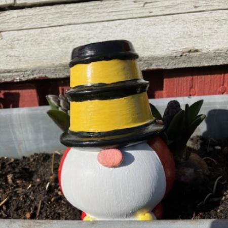 Havedværg - Bier Brugskunst, 14cm Højde, 7cm Diameter Bund