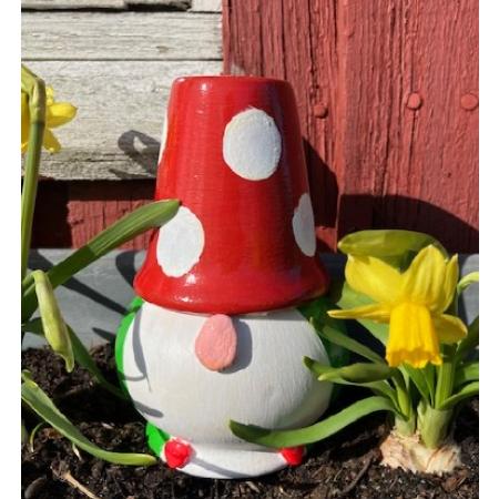 Havedværg Svampe - Dekorative Havedekorationer i Høj Kvalitet