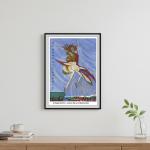 Fly plakat - A3 størrelse, inspireret tegning, levering uden ramme, fragtpris: 49 DKK