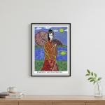 Geisha Art Plakat - A3 Format - Inspireret Tegning - 49 DKK Fragt