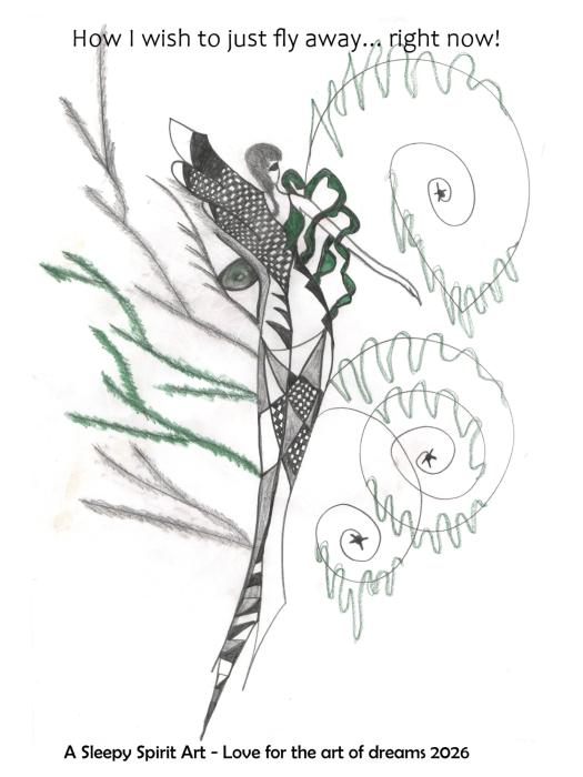 Green Escape Plakat – A3 Format, Inspireret Tegning, Uden Ramme, Fragt 49 DKK