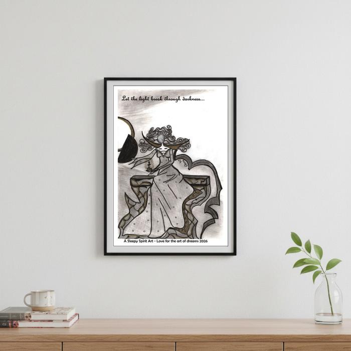 Light - Lad lyset bryde igennem mørket | A3 Plakat Uden Ramme - Fragt 49 DKK