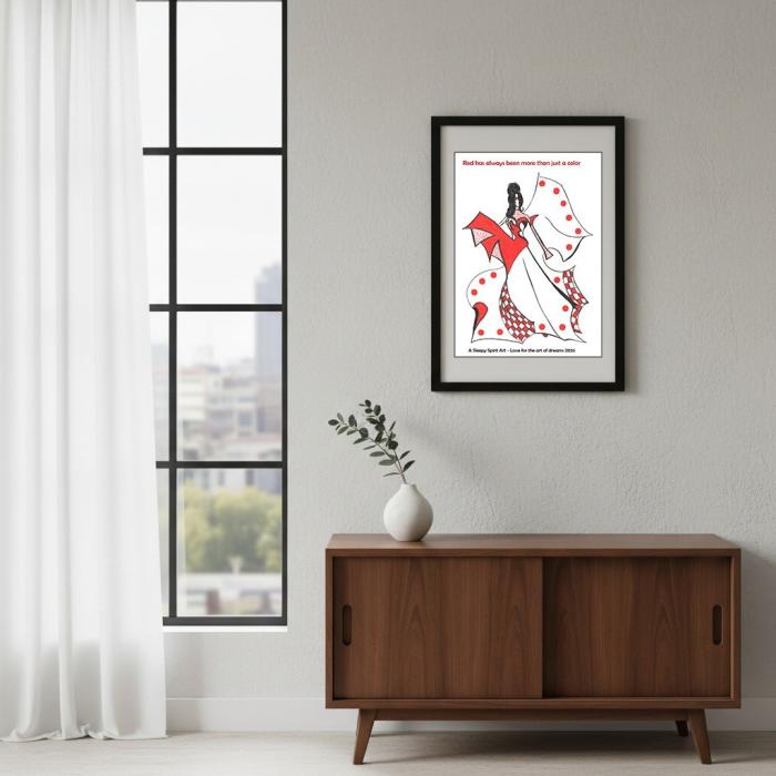 Red Plakat - A3 Format, Leveres Uden Ramme - 49,00 DKK Fragt