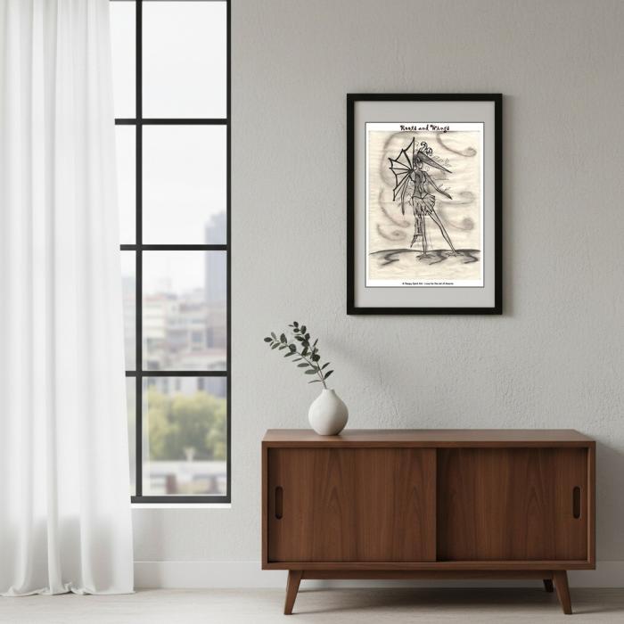 Roots and Wings - Plakat i A3 Format | Frihedsinspireret Kunst