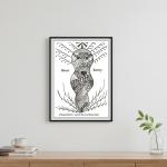 Silent Entity Plakat - Nyd Stilheden | A3 Format | Frihed Uden Ramme