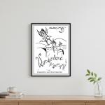 Wonderland Plakat - Inspireret af Tegningen, Leveres Uden Ramme, A3 Format