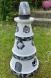 Ceramic lighthouse with solar light.