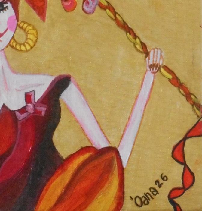 Dream Keeper by Day - 30x30 cm Akrylmaleri uden Ramme